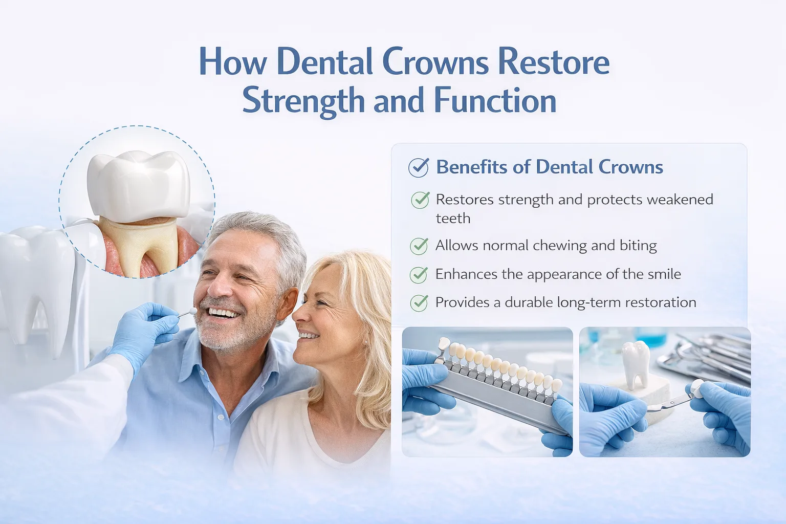 How dental crowns restore your smile